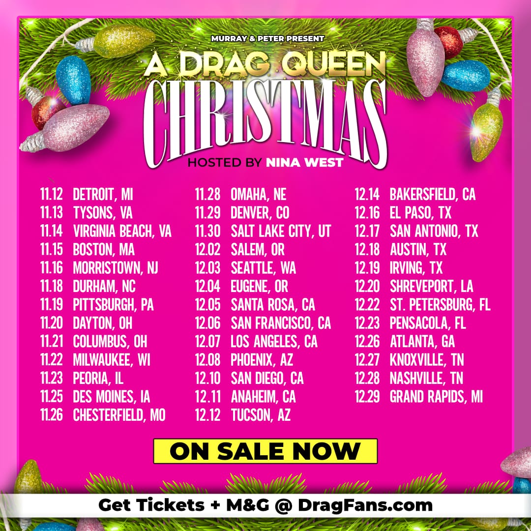 Drag Queen Christmas DQC 2025 Tour Schedule on sale now